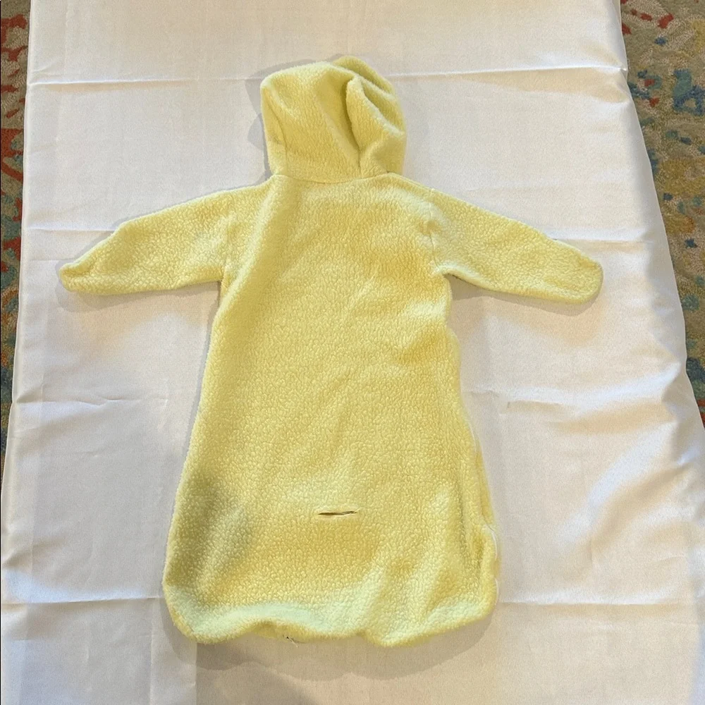 Carter's Vintage yellow fleece baby bunting hooded sleep sack one size to 20 lbs